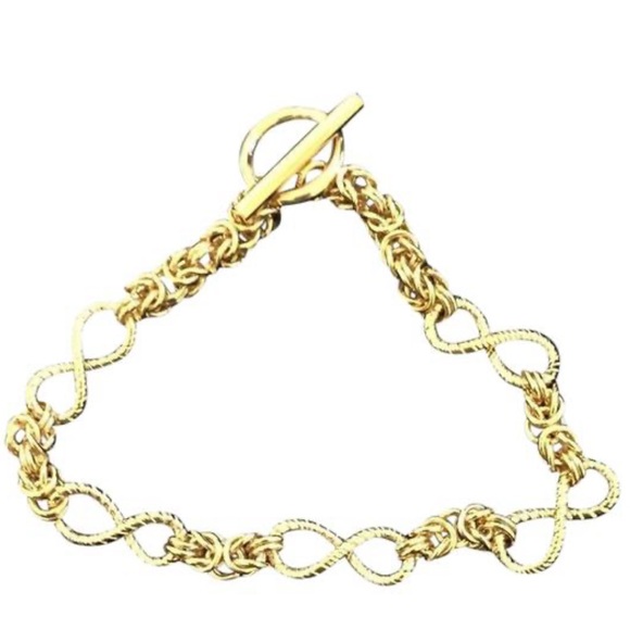 Byzantine and Infinity Link 7.25 inch Bracelet - Picture 8 of 9